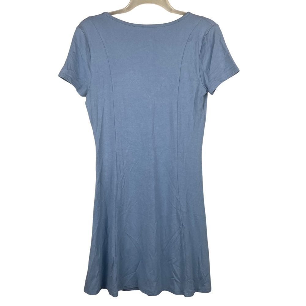 NWOT Abound Short Sleeve Henley Skater Fit and Flare Dress Size M - Picture 3 of 14